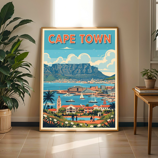 Cape Town, South Africa Travel Poster