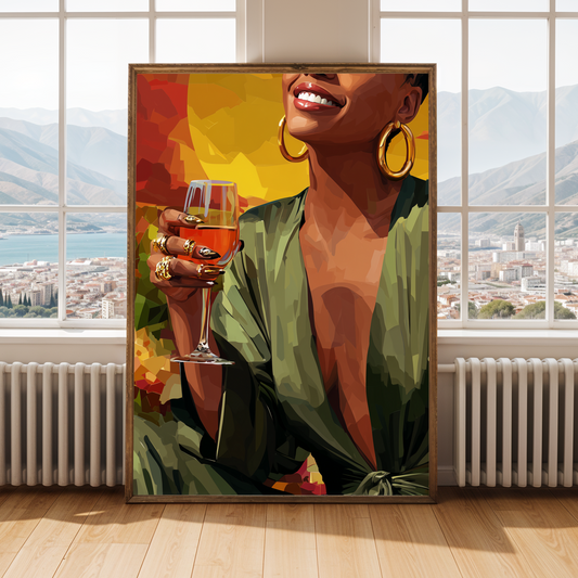 Bold Statement - Modern Afrocentric Wall Art Print Soluna Soul