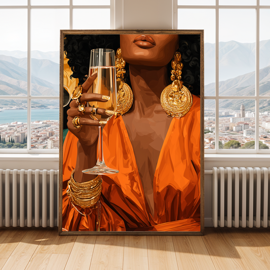 Bold Statement -  Modern Afrocentric Wall Art Print