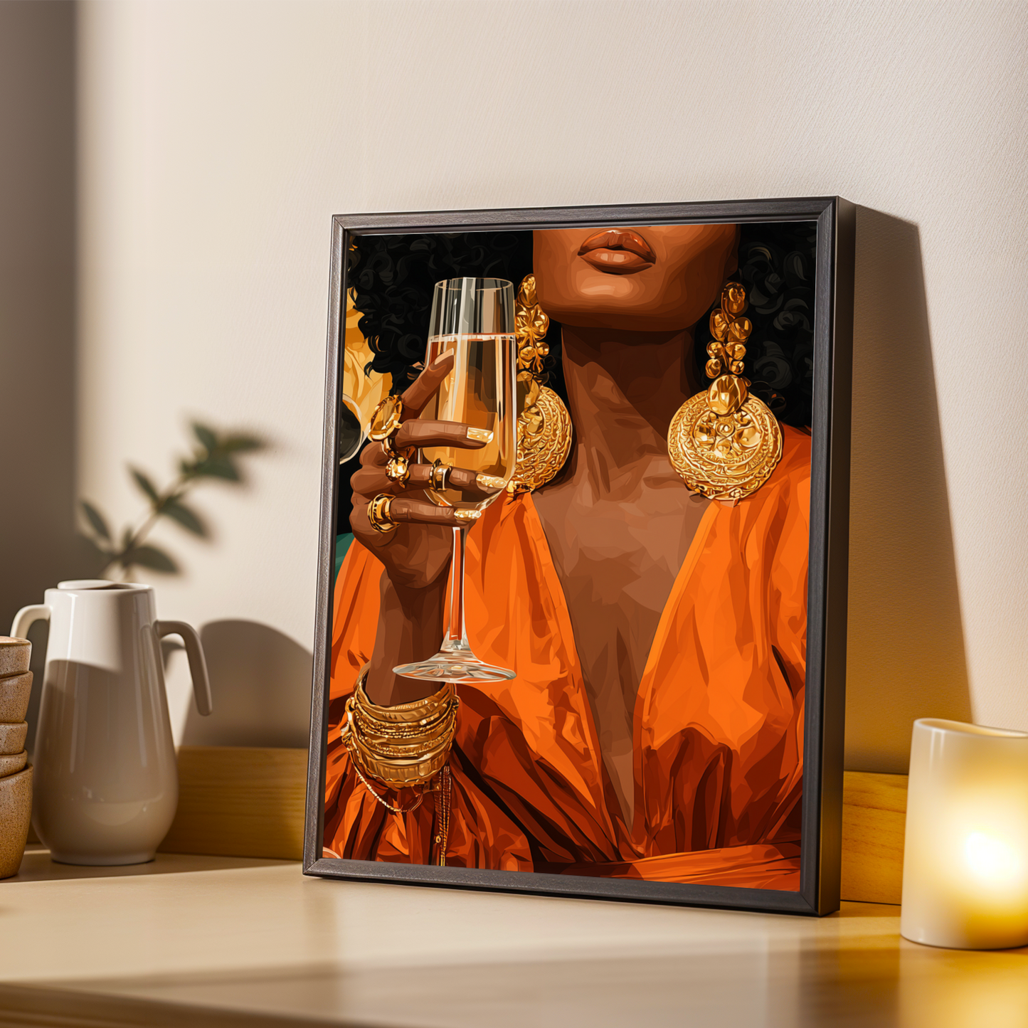 Bold Statement -  Modern Afrocentric Wall Art Print