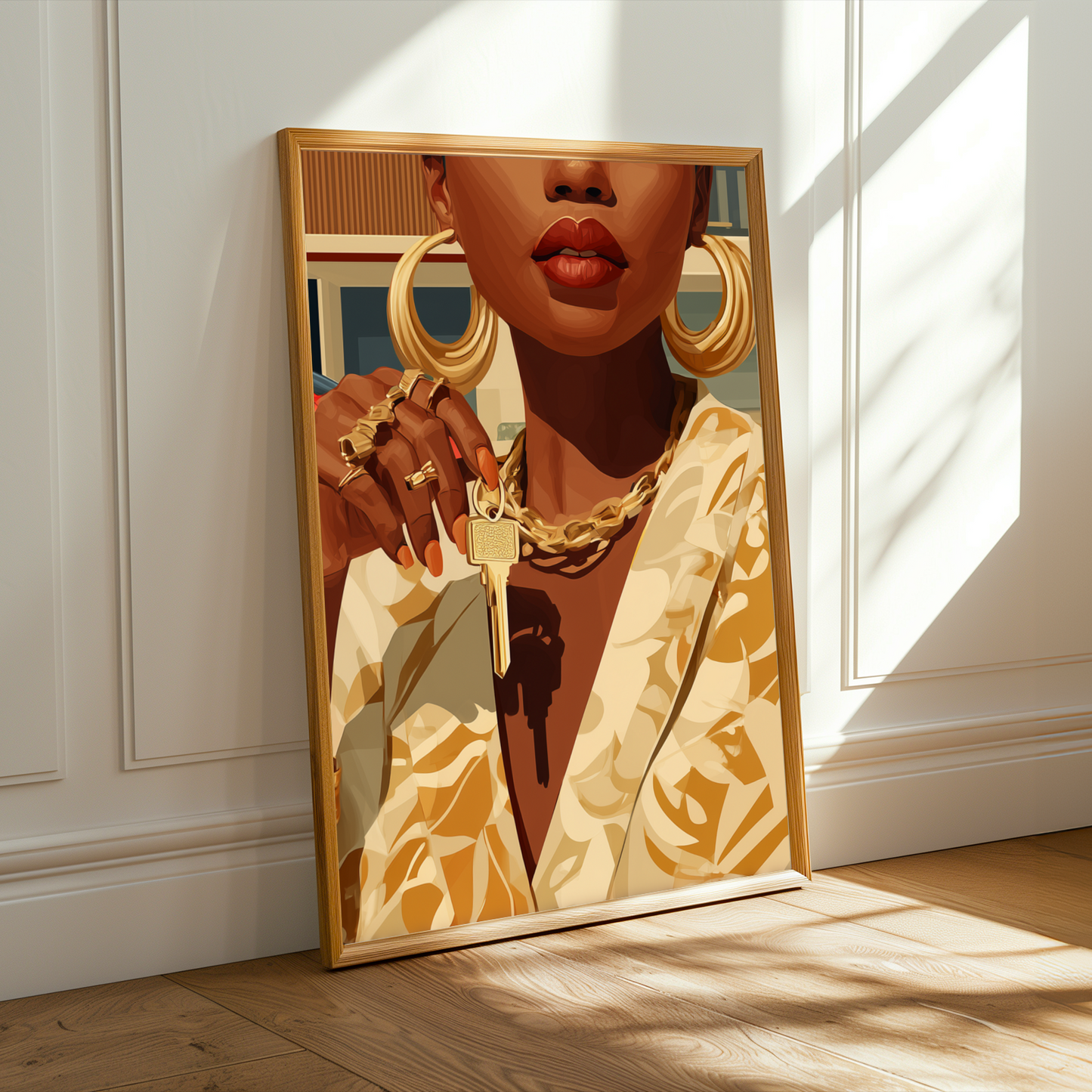 Modern House and Sports Car Close Up Wall Art Print Soluna Soul