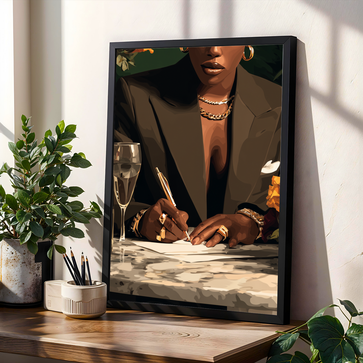 Signing, Sealed, Delivered Close Up Wall Art Print