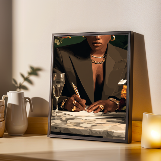 Signing, Sealed, Delivered Close Up Wall Art Print