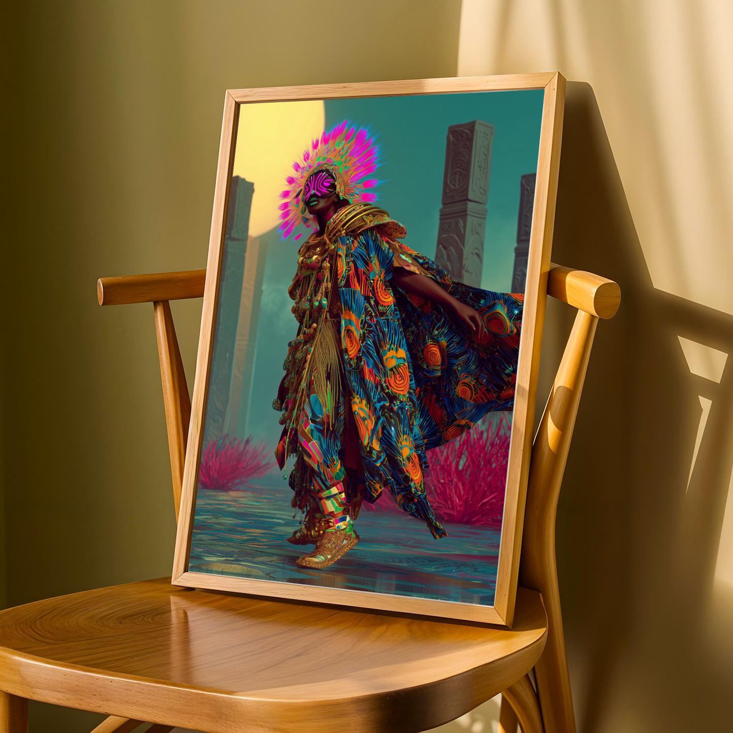 Afrofuturism Wall Art Print Soluna Soul