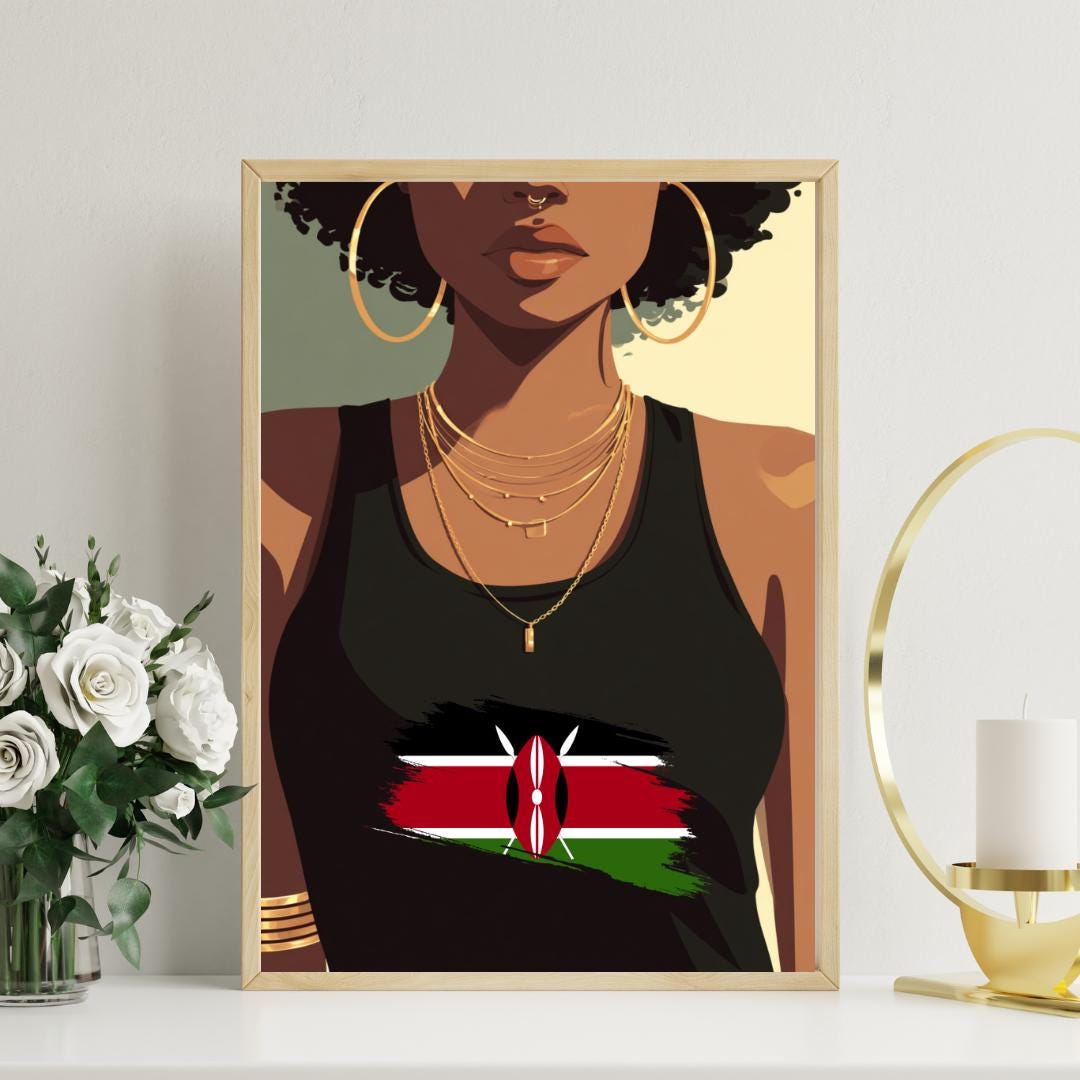 African Countries Wall Art Print