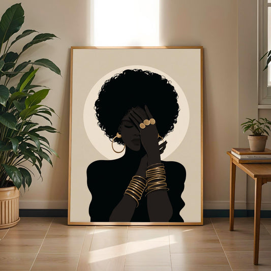 Grace Defined - Elegant Woman Wall Art Print