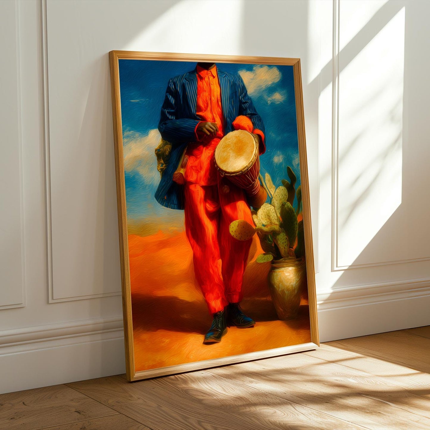 Nigerian Talking Drum Wall Art Print