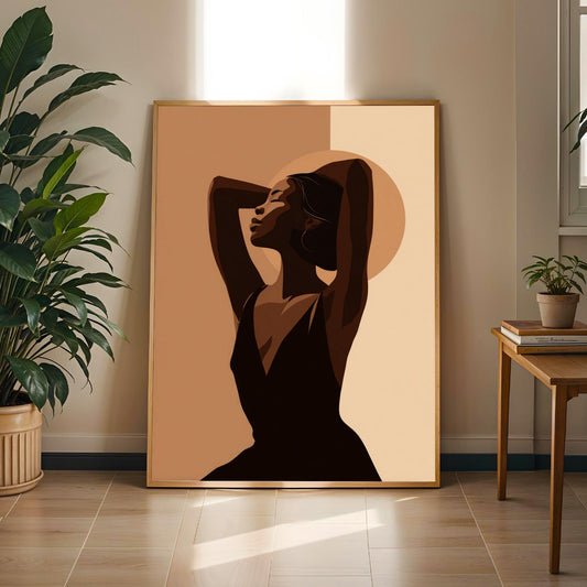 Grace Defined - Elegant Woman Wall Art Print Soluna Soul