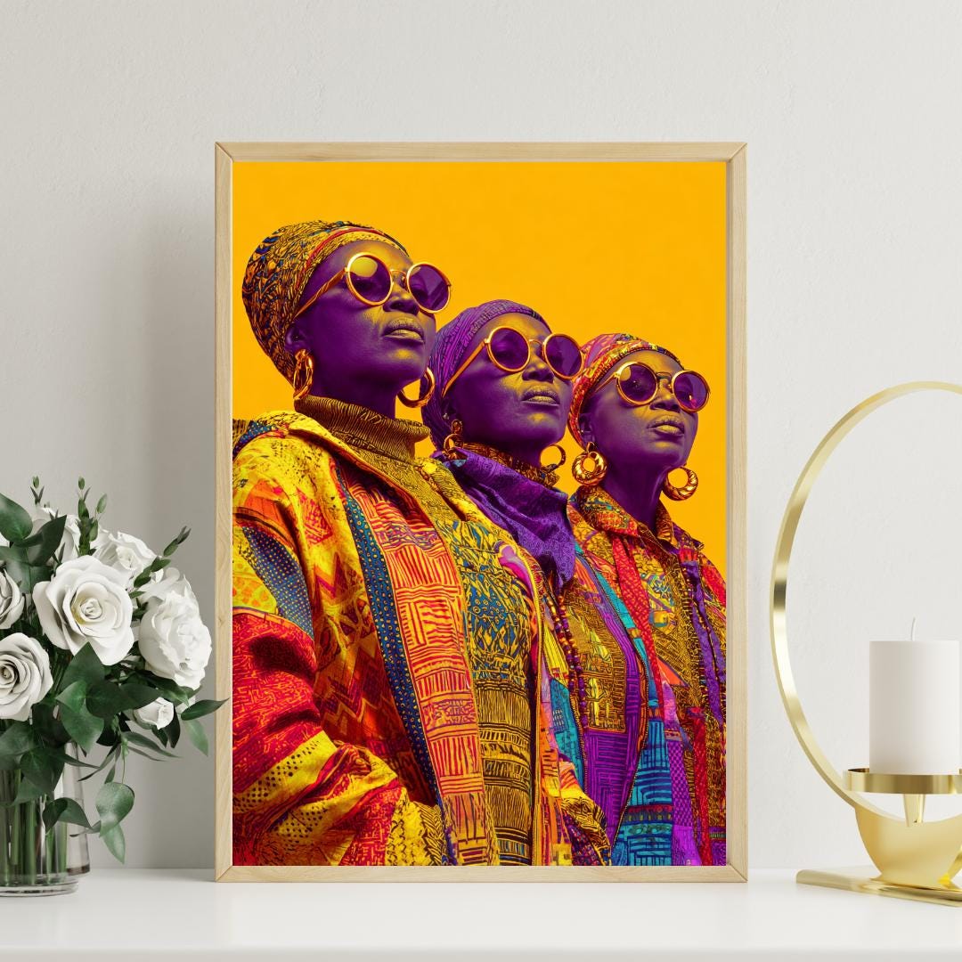 African Beauty Wall Art Print