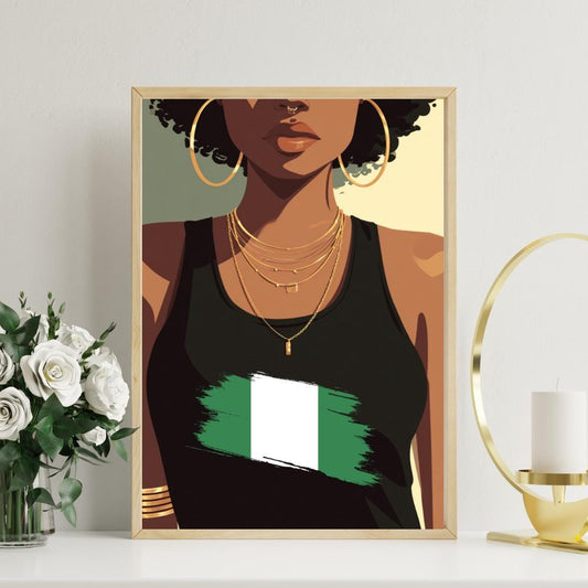 African Countries Wall Art Print
