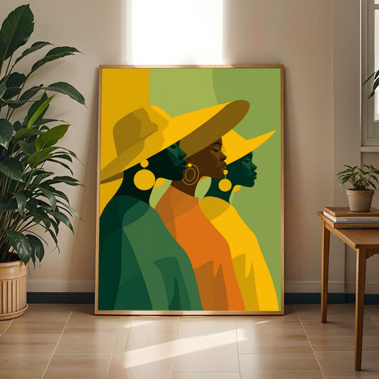 African Beauty Wall Art Print