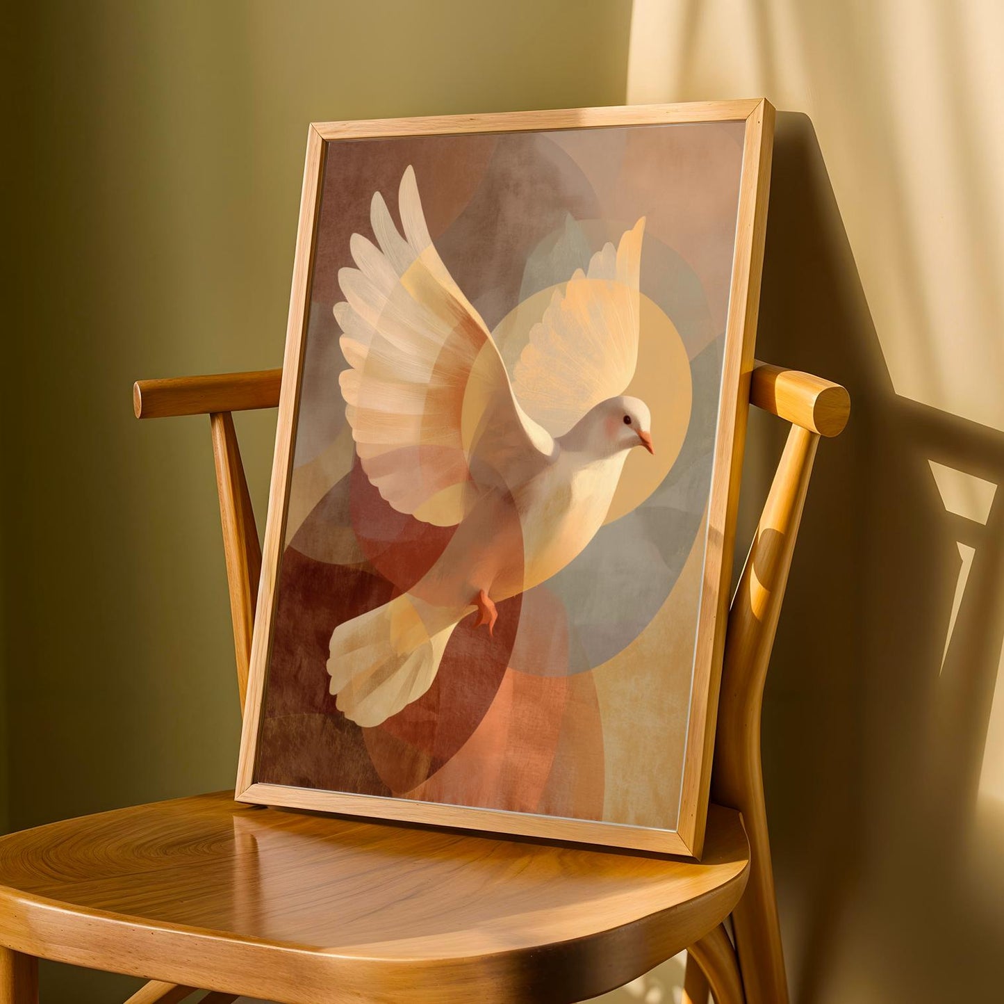 Dove in Flight Wall Art Print