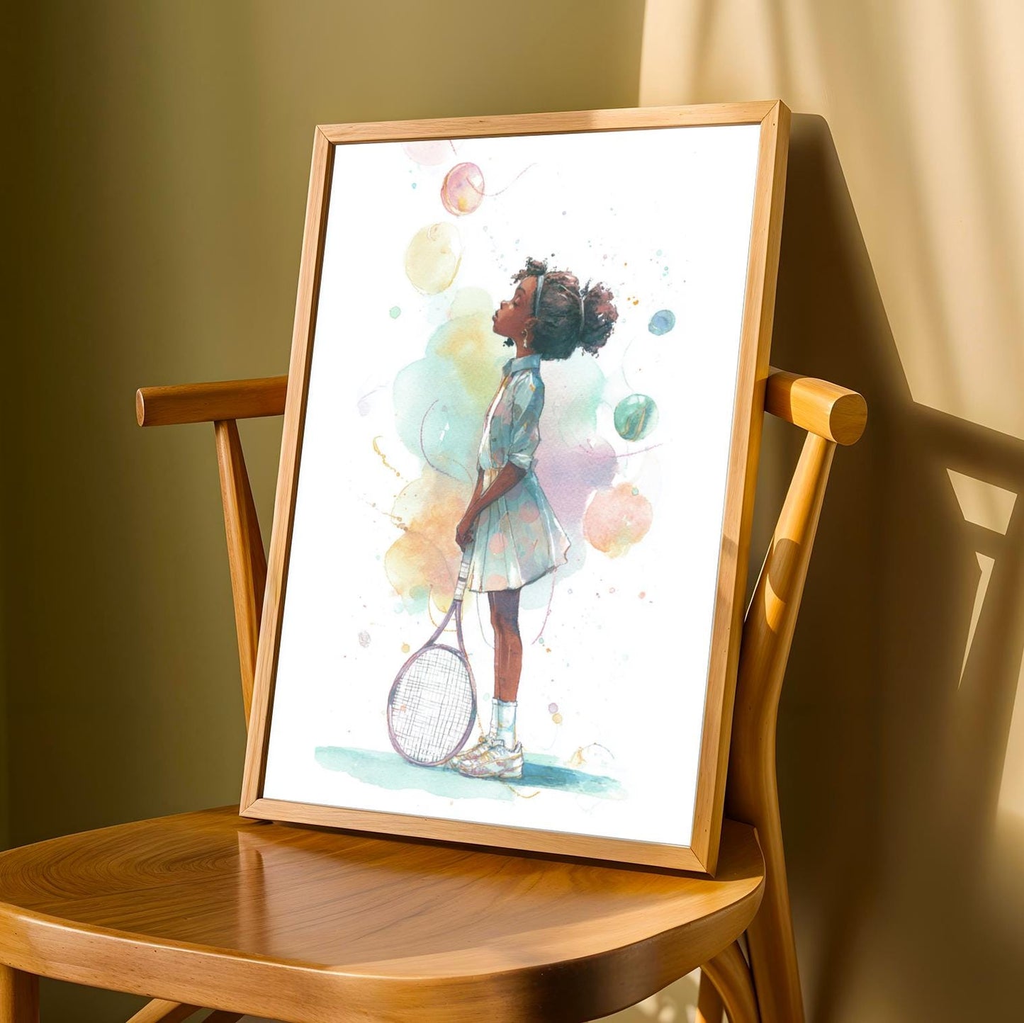 Aspiring Tennis Player Wall Art Print