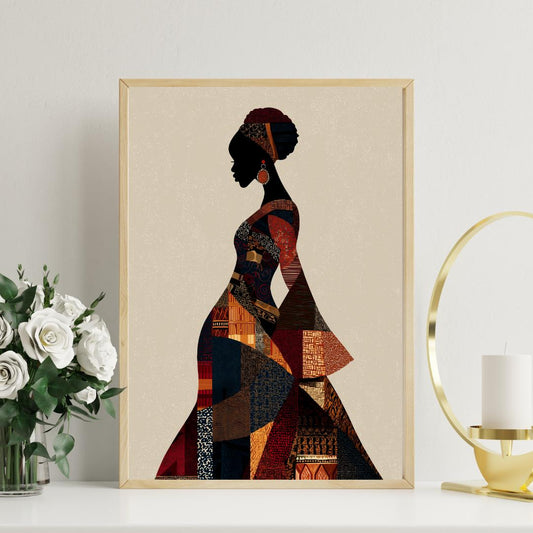 African Beauty Wall Art Print