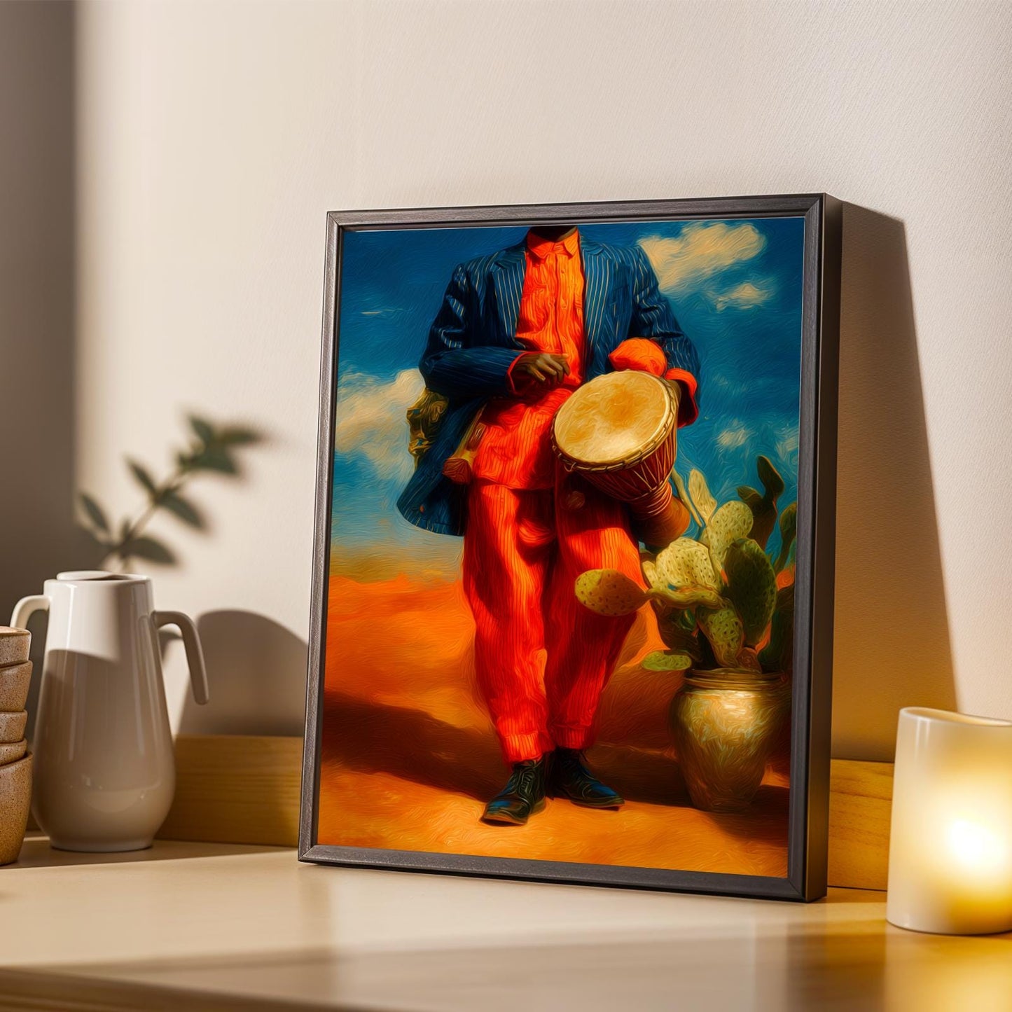 Nigerian Talking Drum Wall Art Print