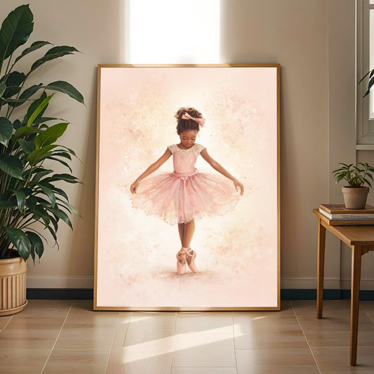 Young Ballerina Wall Art Print Soluna Soul