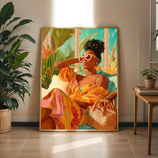 Grace Defined - Elegant Woman Wall Art Print Soluna Soul