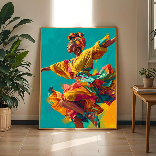 Dancer In Motion Wall Art Print