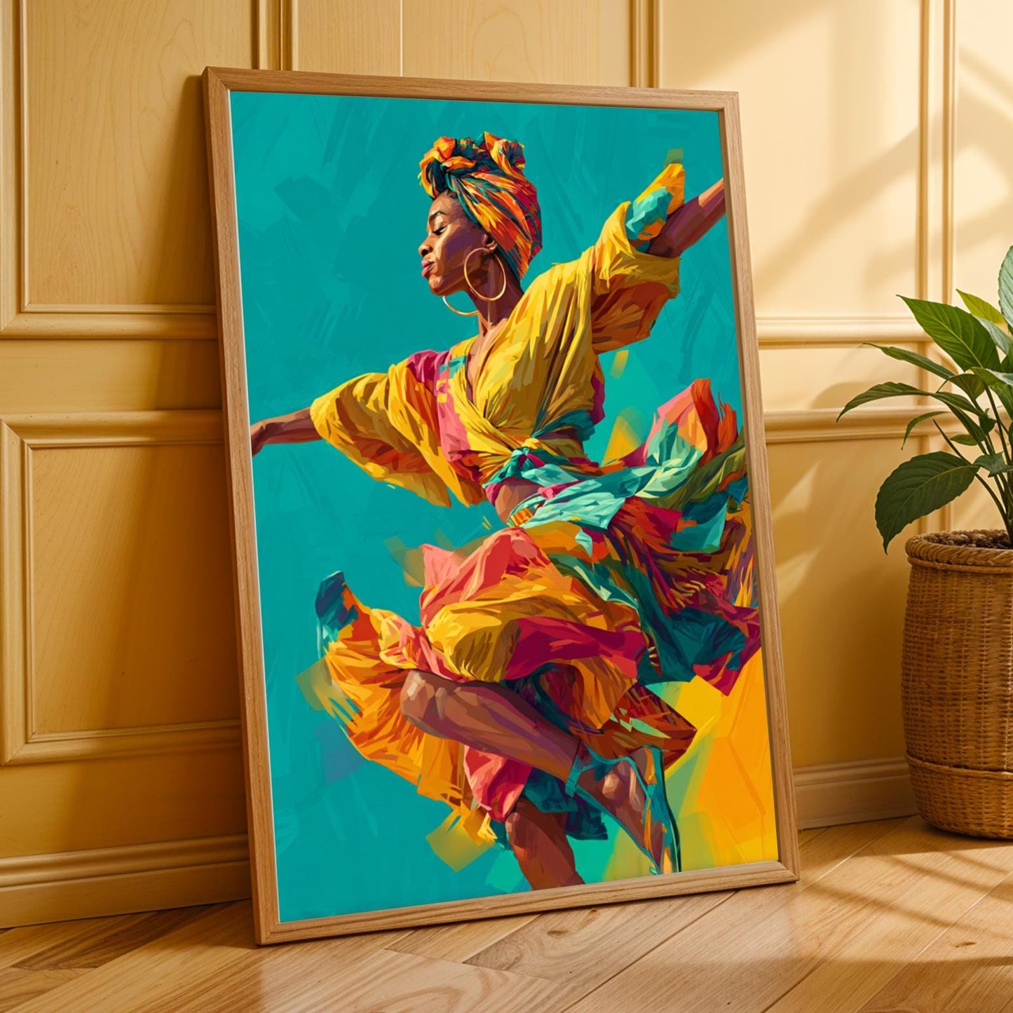 Dancer In Motion Wall Art Print