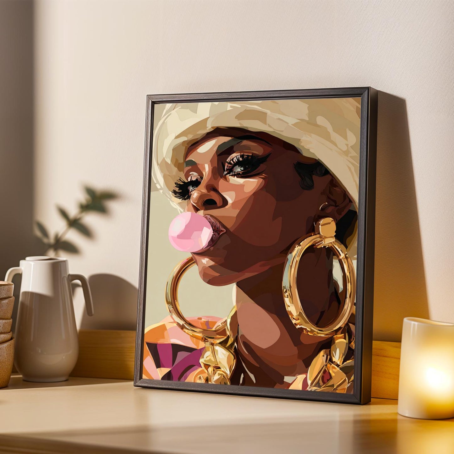 Bubblegum Pop-Art "Missy Elliott Inspired" Wall Art Print Soluna Soul