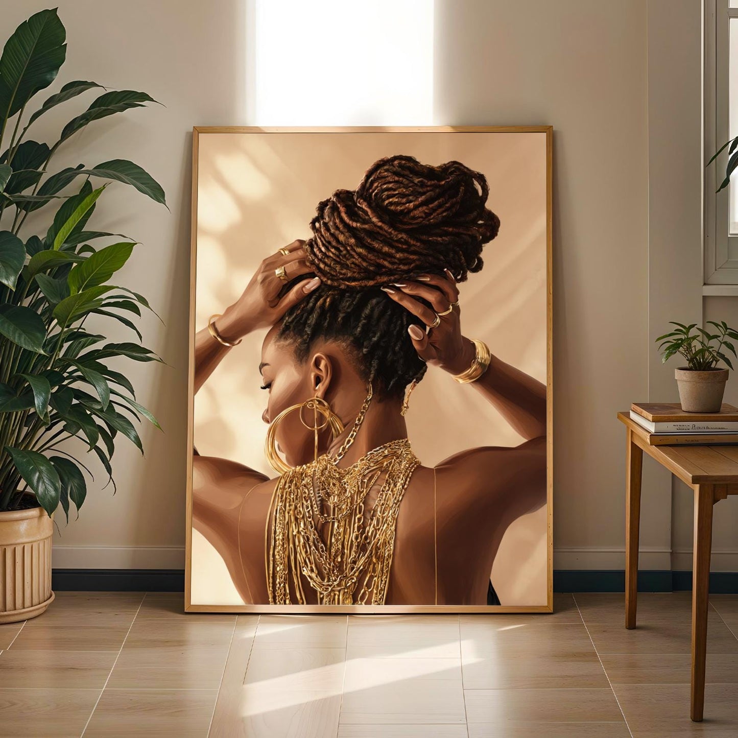 Stength In Her Locs Wall Art Print