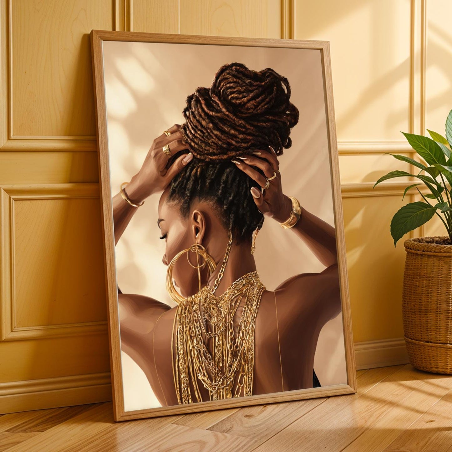 Stength In Her Locs Wall Art Print