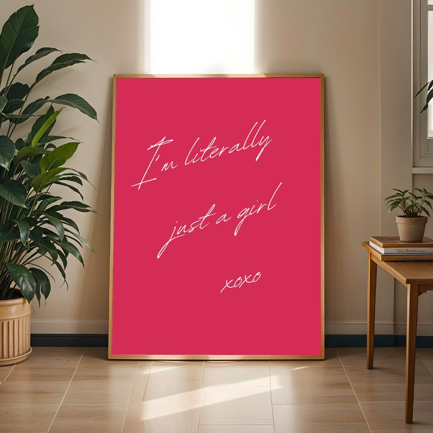 "I'm Literally Just A Girl" Wall Art Print