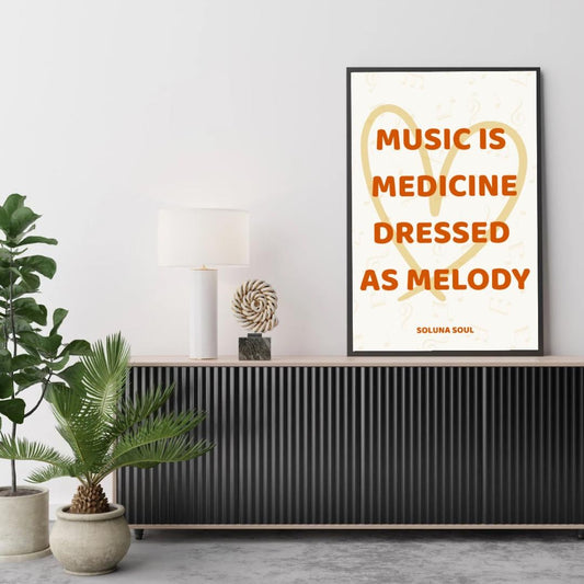 Music is Medicine Wall Art Print
