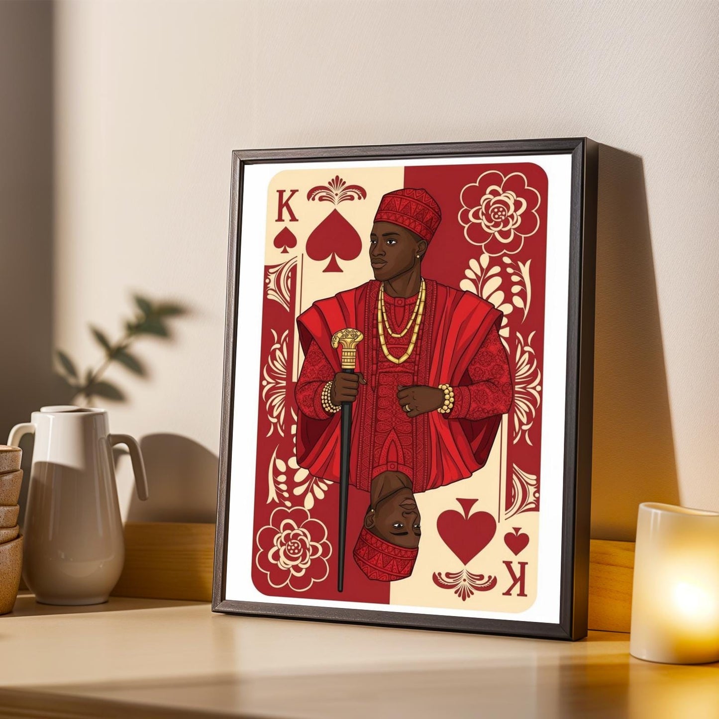 King Of Spades Wall Art Print