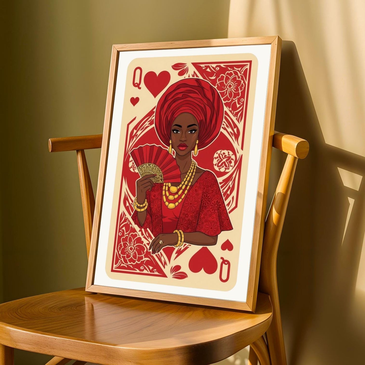 Queen Of Hearts Wall Art Print