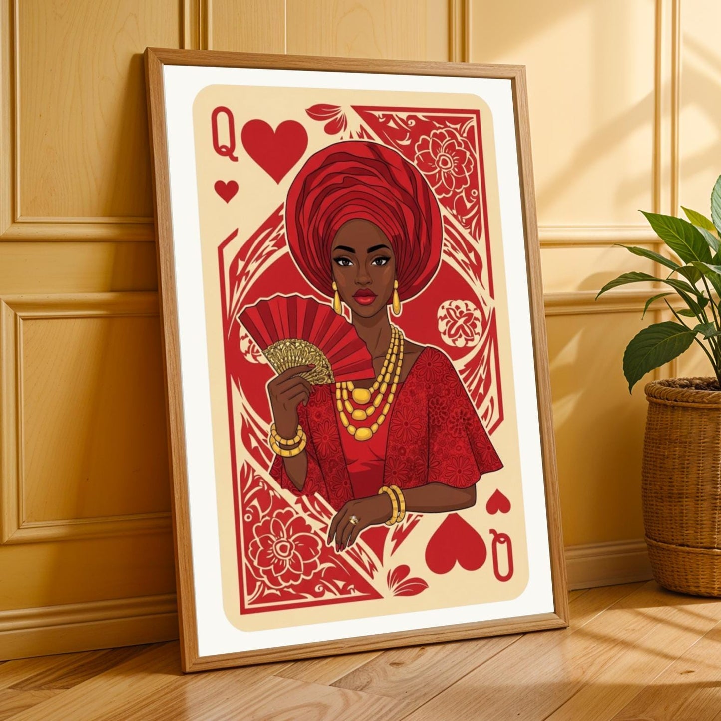 Queen Of Hearts Wall Art Print