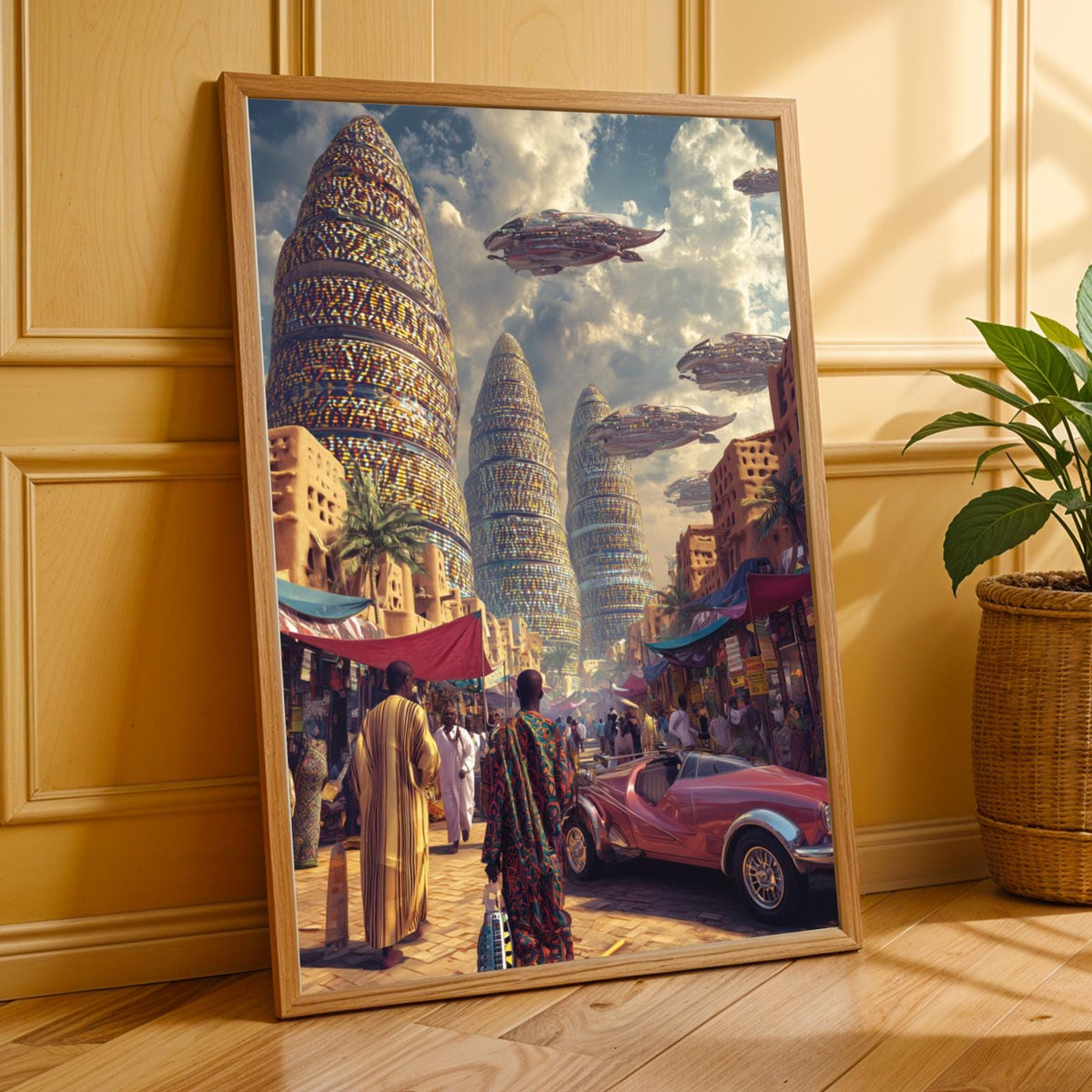 Afrofuturism Wall Art Print Soluna Soul