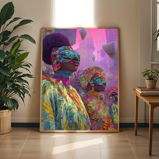 Afrofuturism Wall Art Print Soluna Soul