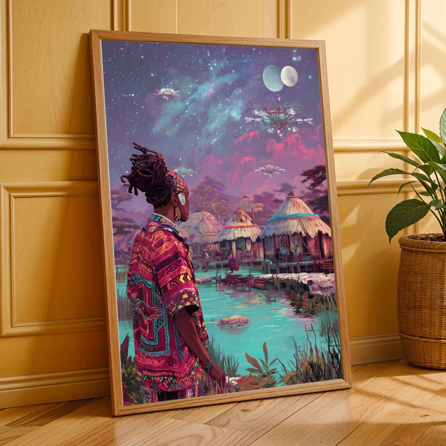 Afrofuturism Wall Art Print