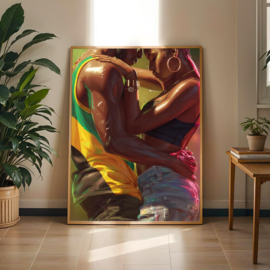 Dancehall Embrace Wall Art Print Soluna Soul