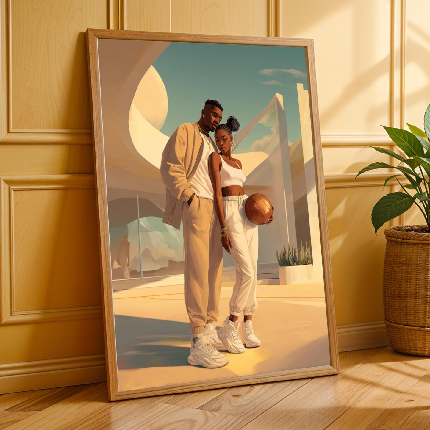 Love and Basketball Wall Art Print