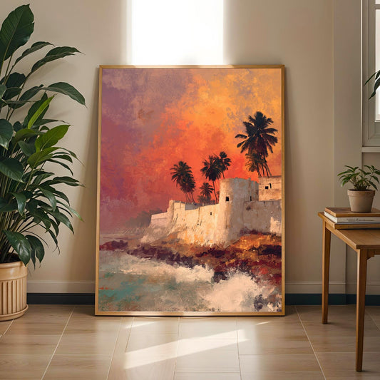 Cape Coast Reimagined Wall Art Print Soluna Soul