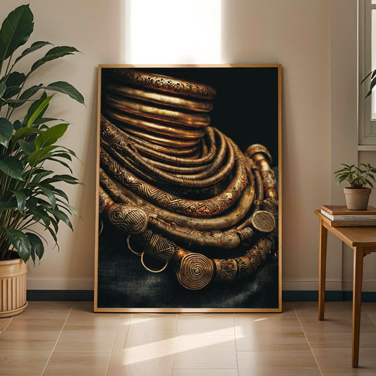 Ashanti Gold Wall Art Print Soluna Soul