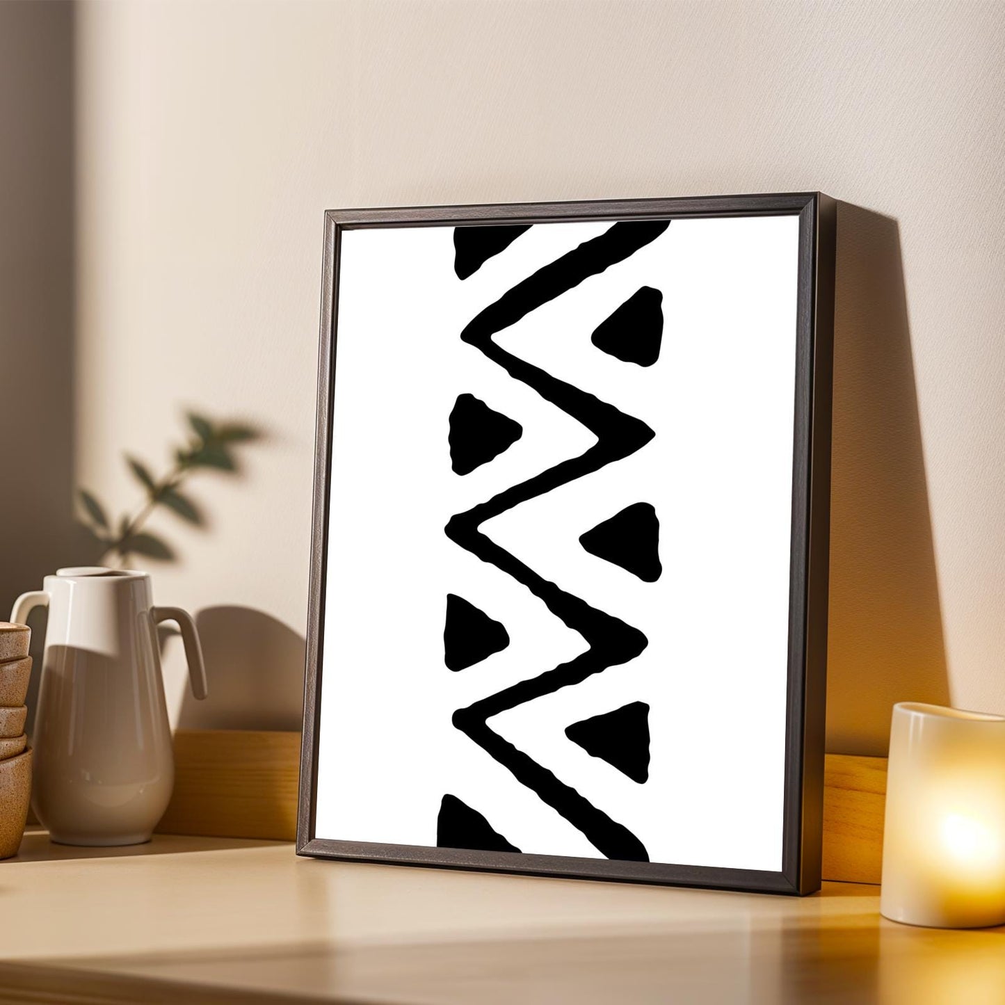 Abstract Geometric Wall Art Print Soluna Soul