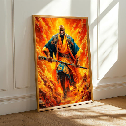 Untamed Spirit  African Warrior Wall Art Print