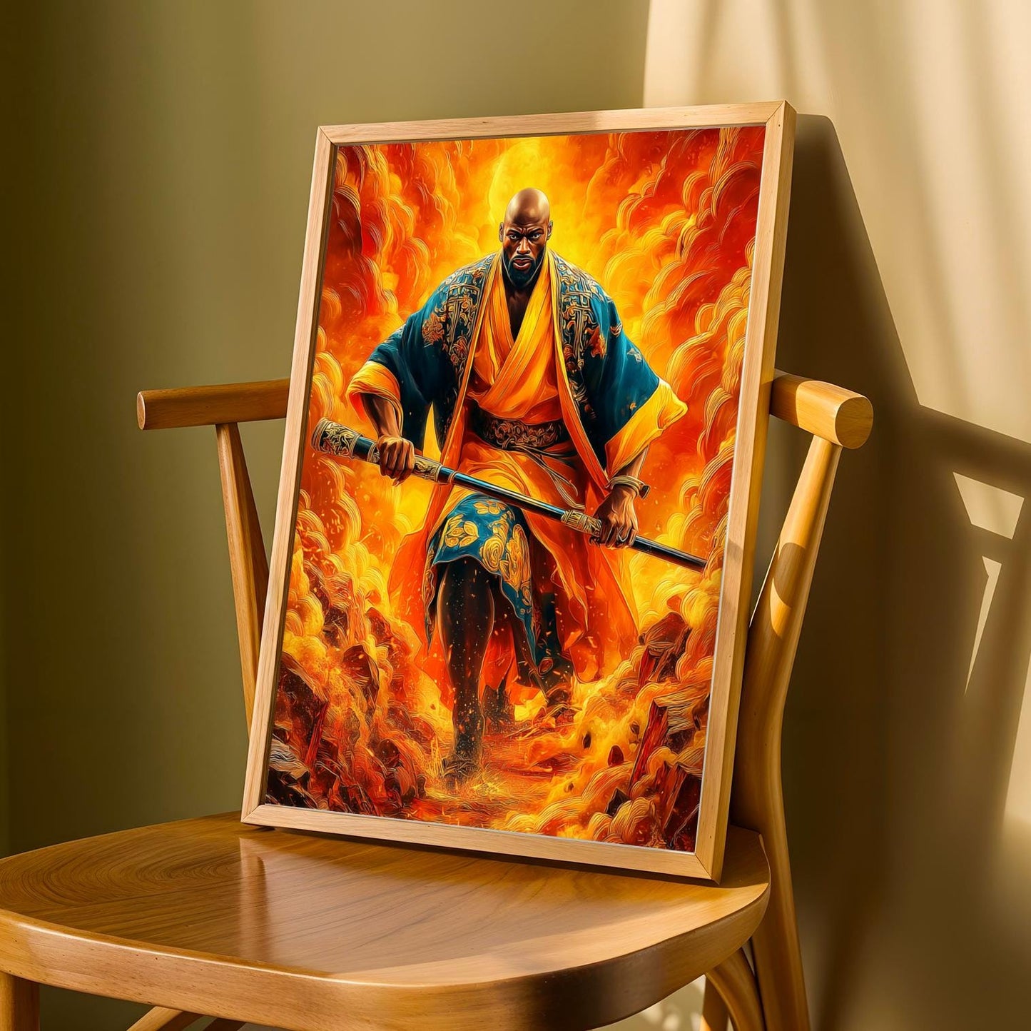 Untamed Spirit  African Warrior Wall Art Print