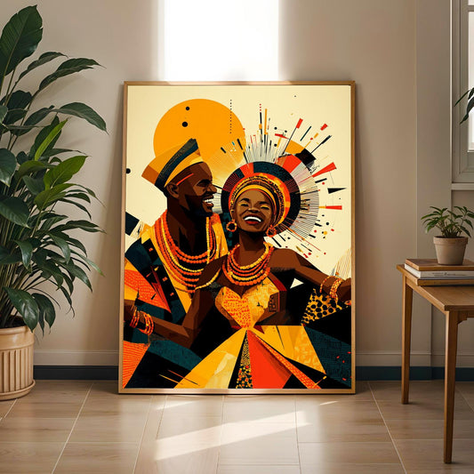 Untamed Spirit  African Warrior Wall Art Print
