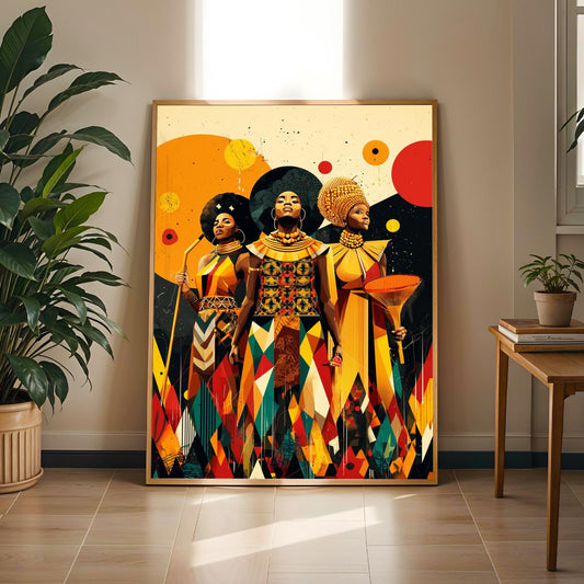 Untamed Spirit African Warrior Wall Art Print Soluna Soul