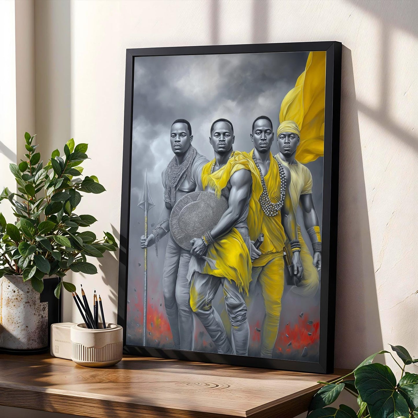 Untamed Spirit  African Warrior Wall Art Print