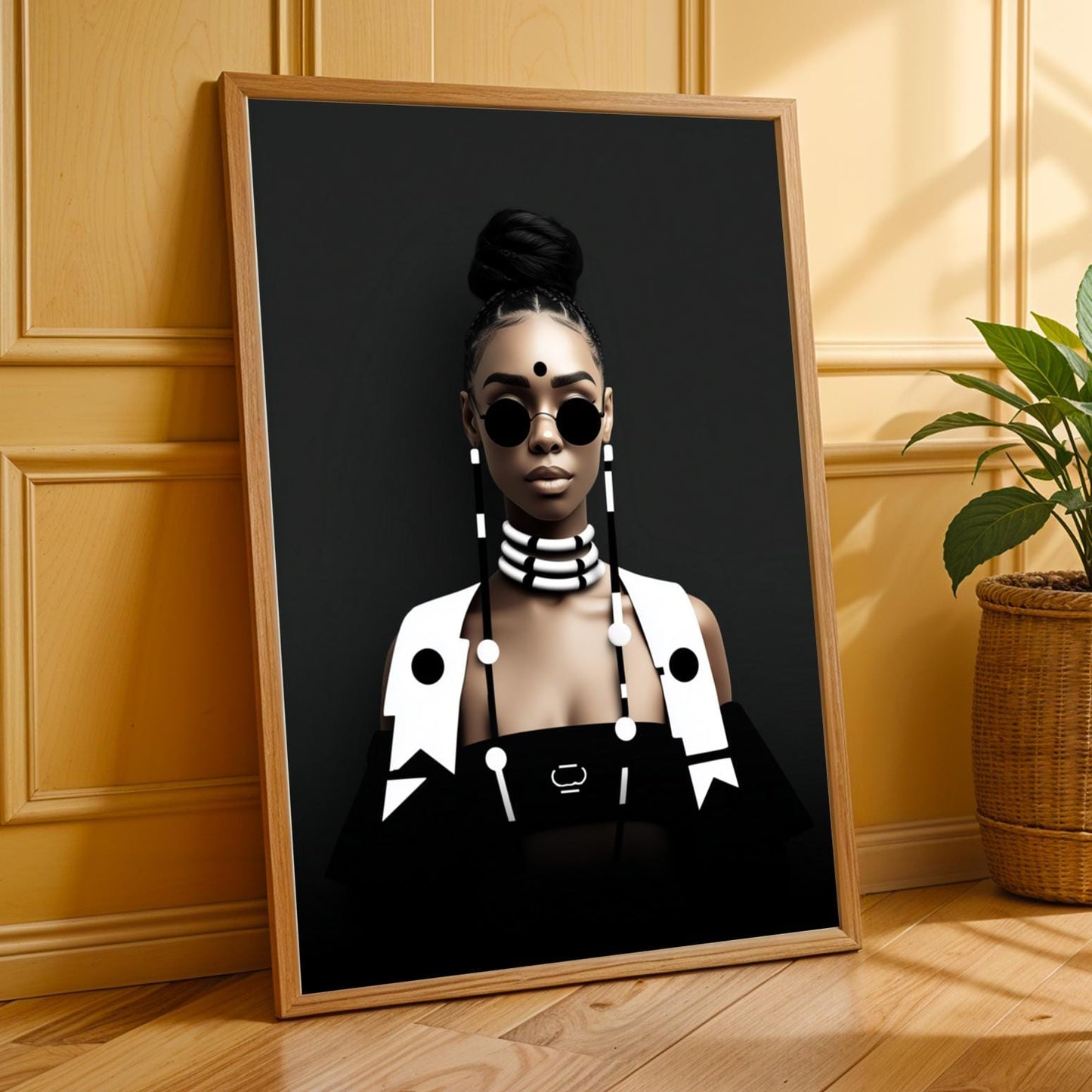 Bold Statement - Modern Afrocentric Wall Art Ptint Soluna Soul