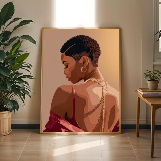 Grace Defined - Elegant Woman Wall Art Print Soluna Soul