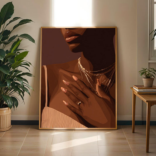 Grace Defined - Elegant Woman Wall Art Print Soluna Soul