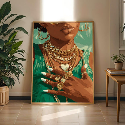 Grace Defined - Elegant Woman Wall Art Print Soluna Soul
