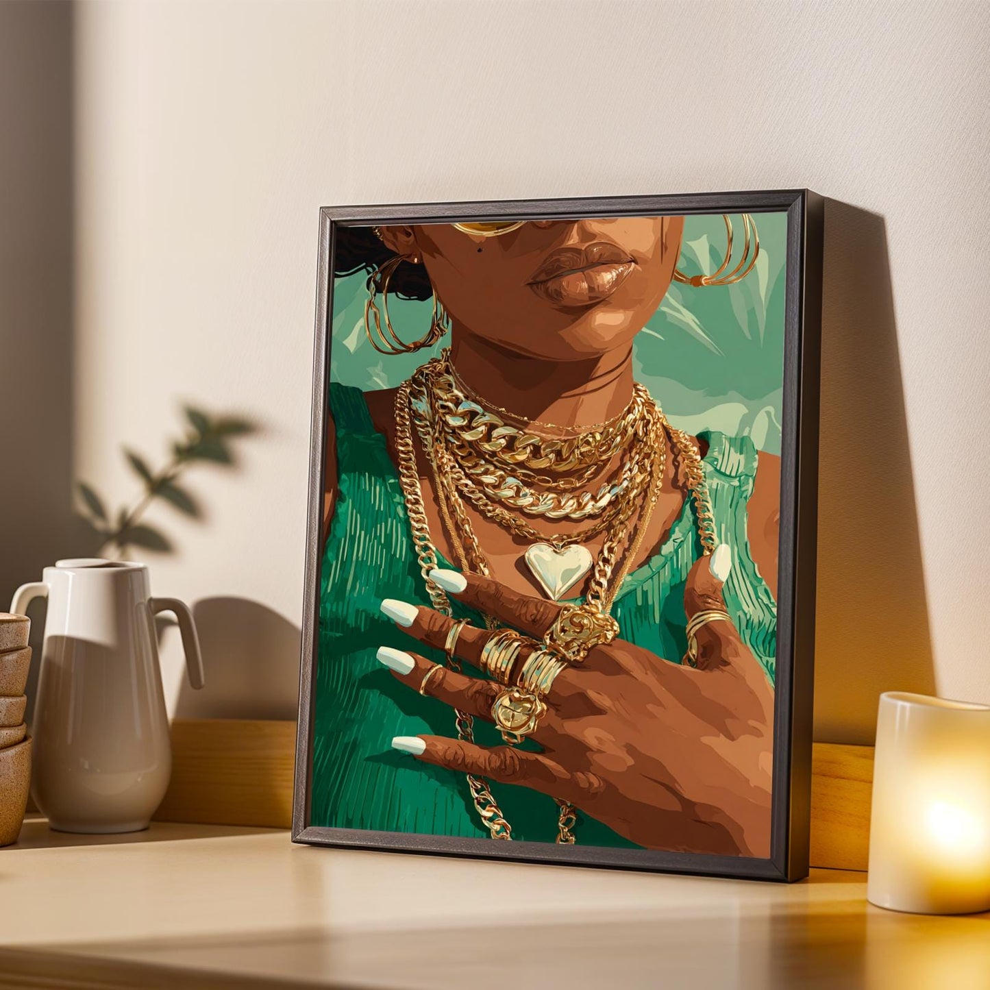 Grace Defined - Elegant Woman Wall Art Print Soluna Soul