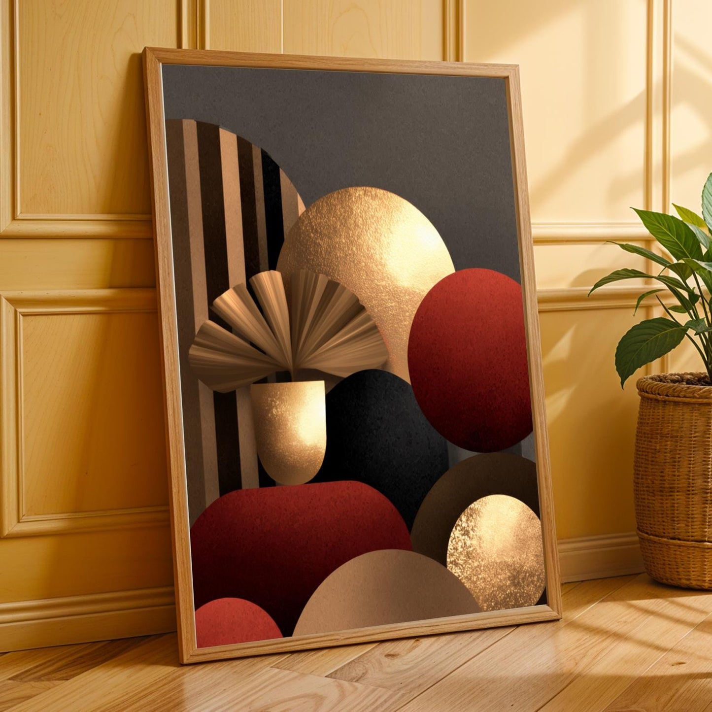 Abstract Geometric Wall Art Print Soluna Soul